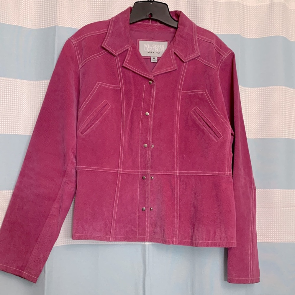 I’m selling my suede and leather jacket